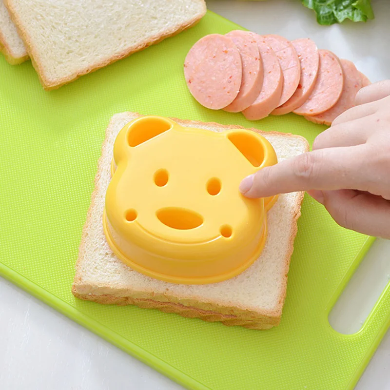 Teddy Bear Sandwich Mold Toast Bread Making Cutter Mould Cute Baking Pastry Tools Interesting Food Kitchen Accessories