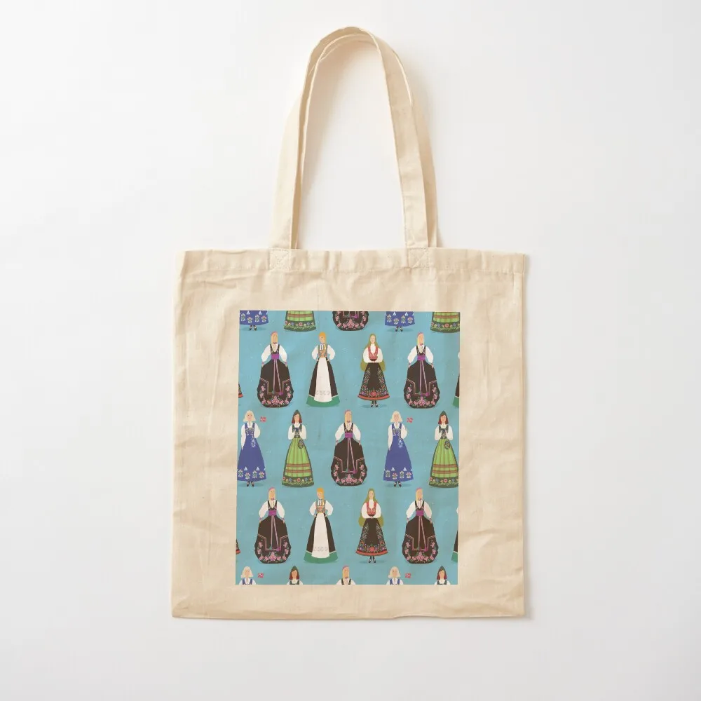 حقيبة حمل للفتيات من بلوناد النرويجية، أكياس تسوق قابلة لإعادة الاستخدام، حقيبة صديقة للبيئة قابلة للطي وقابلة لإعادة الاستخدام، حقائب بقالة للنساء #2