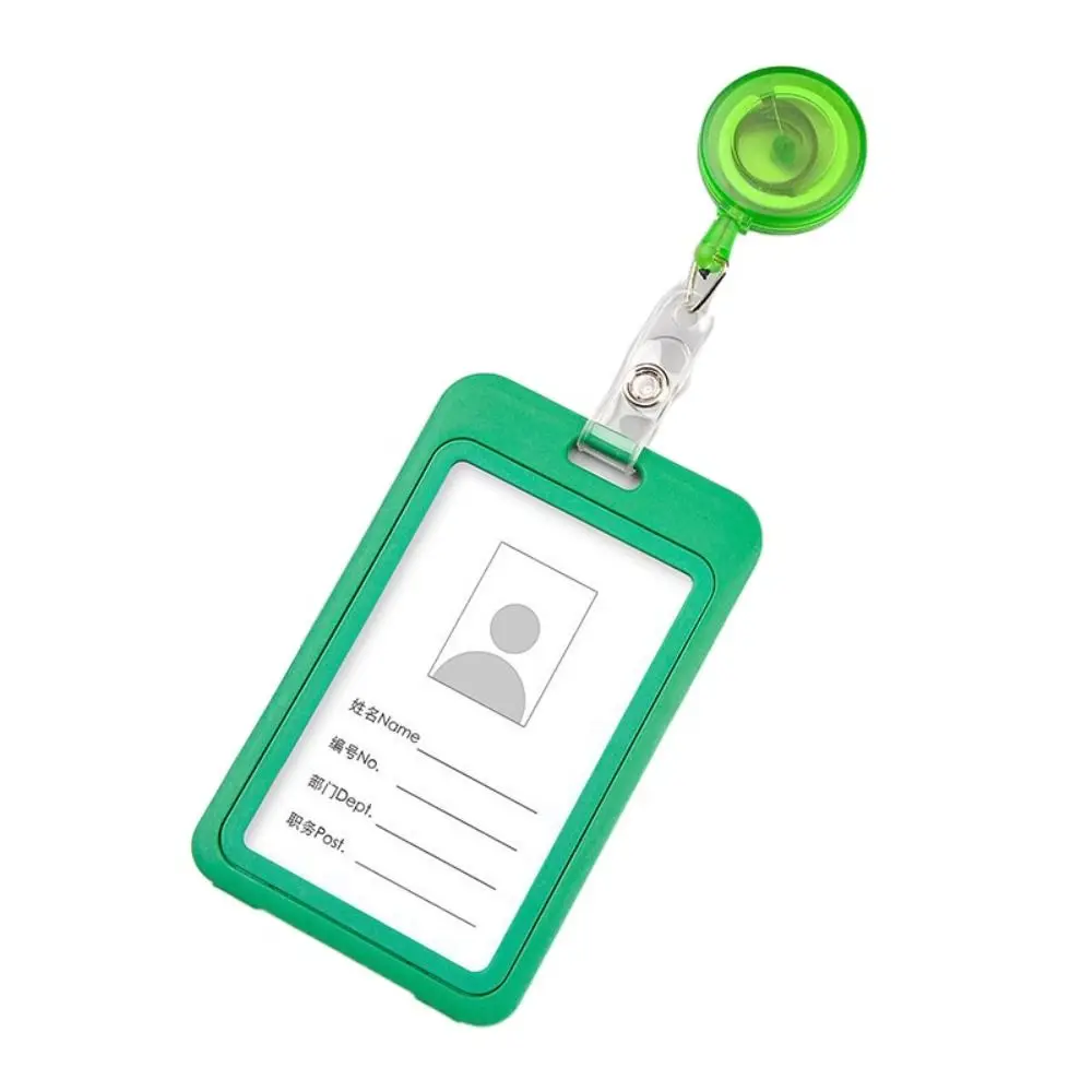 

Plastic Retractable Card cover Solid Multicolor Business Credit Card Holders Bus Pass Card ID Card Holder Bus Card Cover Case