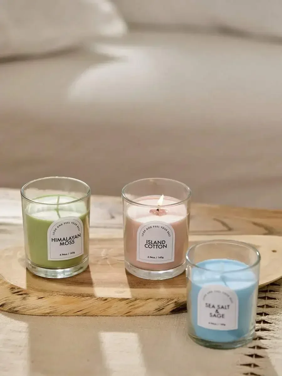 Long-Lasting Scented Aromatherapy Candles For Gift Giving | Elegant Smokeless Colored Jar Candles With Premium, Relaxation