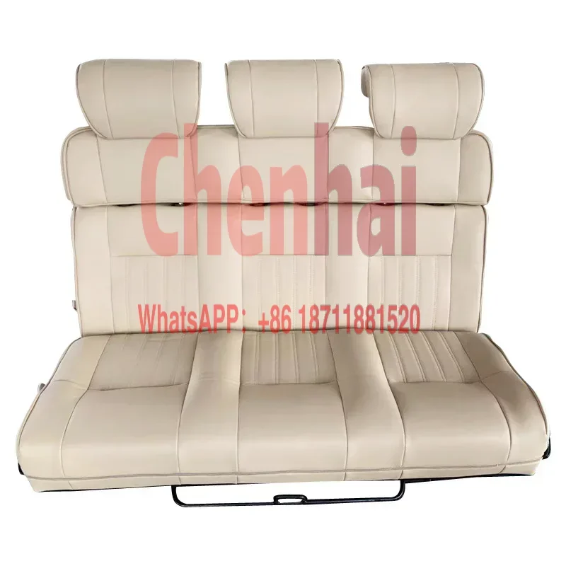 Customizednew design luxury car seats bed RV car back seat bed 3 seat  with recliner backrest