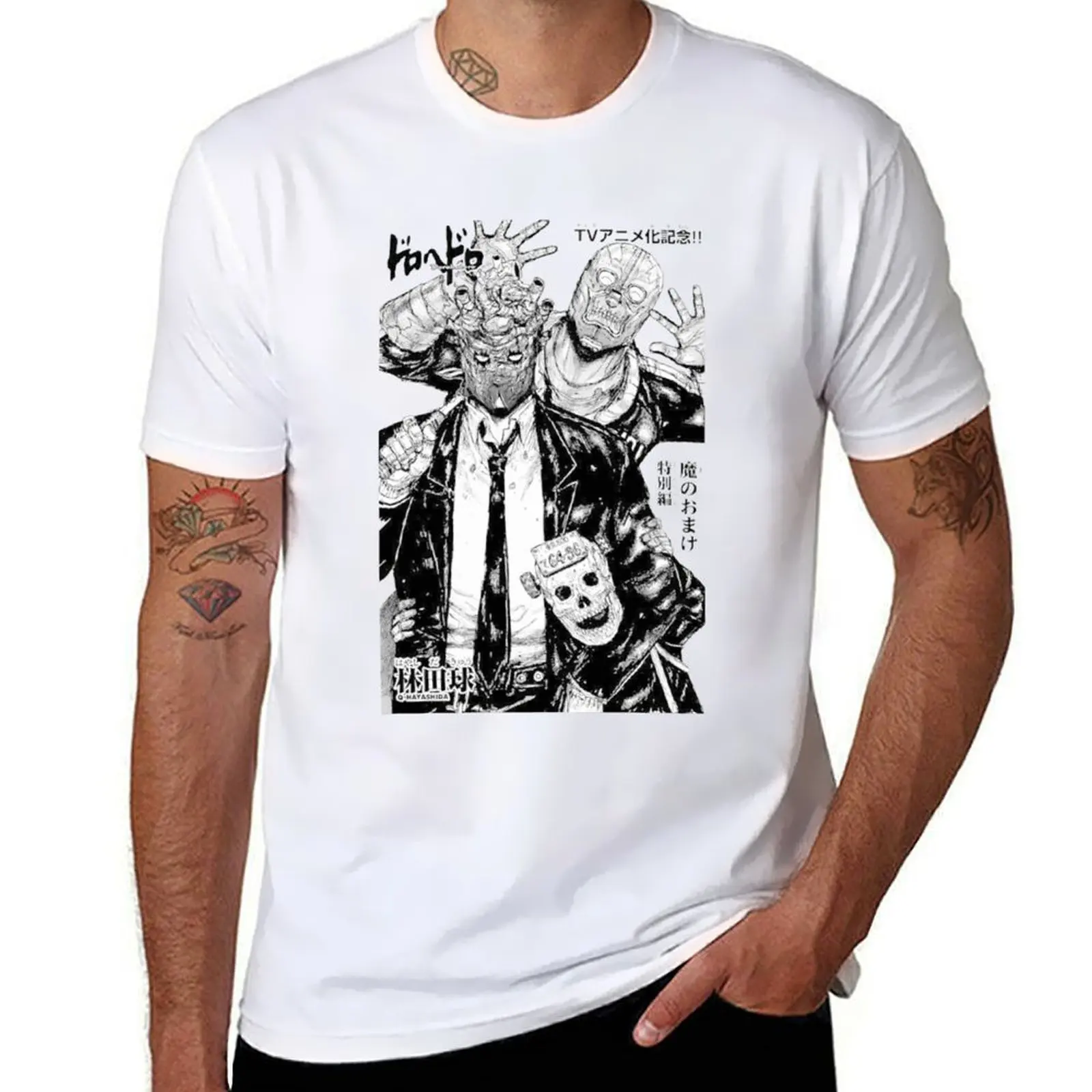 

Dorohedoro Kaiman Q T-Shirt t shirts cotton 100% man t shirt cotton T-Shirt