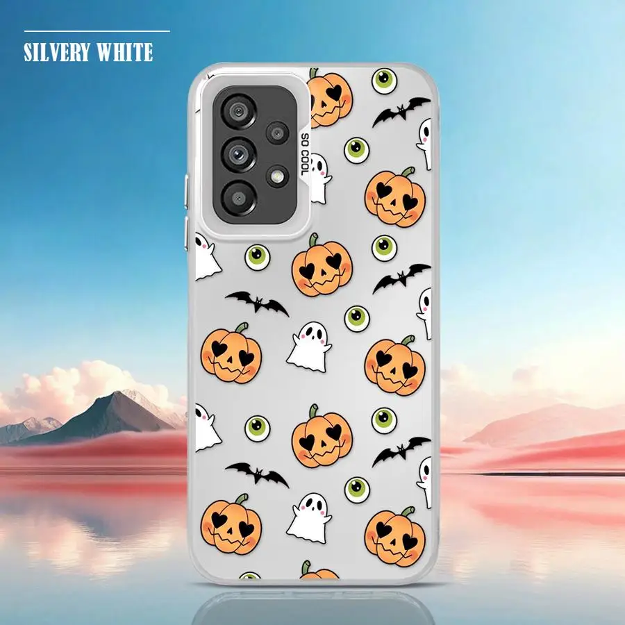 الكرتون هالوين اليقطين الخفافيش لينة غطاء حقيبة لهاتف سامسونج غالاكسي A55 A51 A56 A54 A26 A36 A72 A71 A52 A35 A53 A73 #6