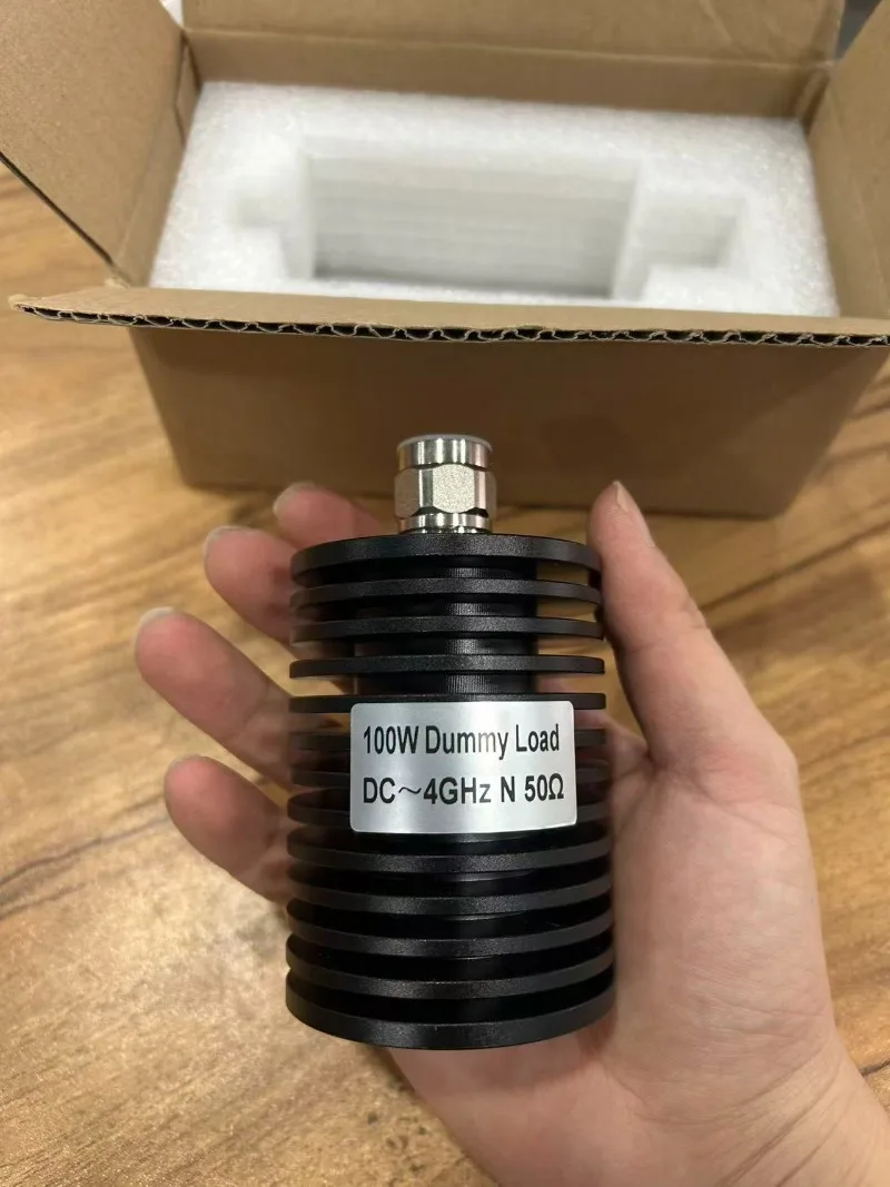100W Coaxial Dummy Load N Male Connector DC-4GHz 50Ω RF Termination Load VSWR ≤1.20