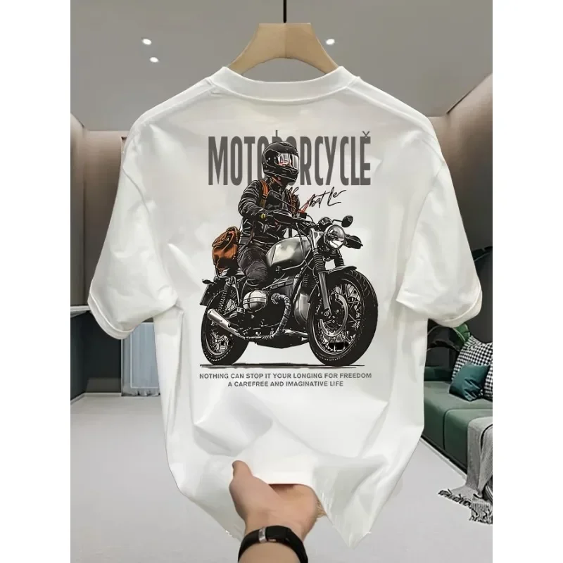 

T-shirt, Sports Shirt, High Print Motorcycle, Men's Clothing, Minimalist Design, Harajuku High Street T-shirt
