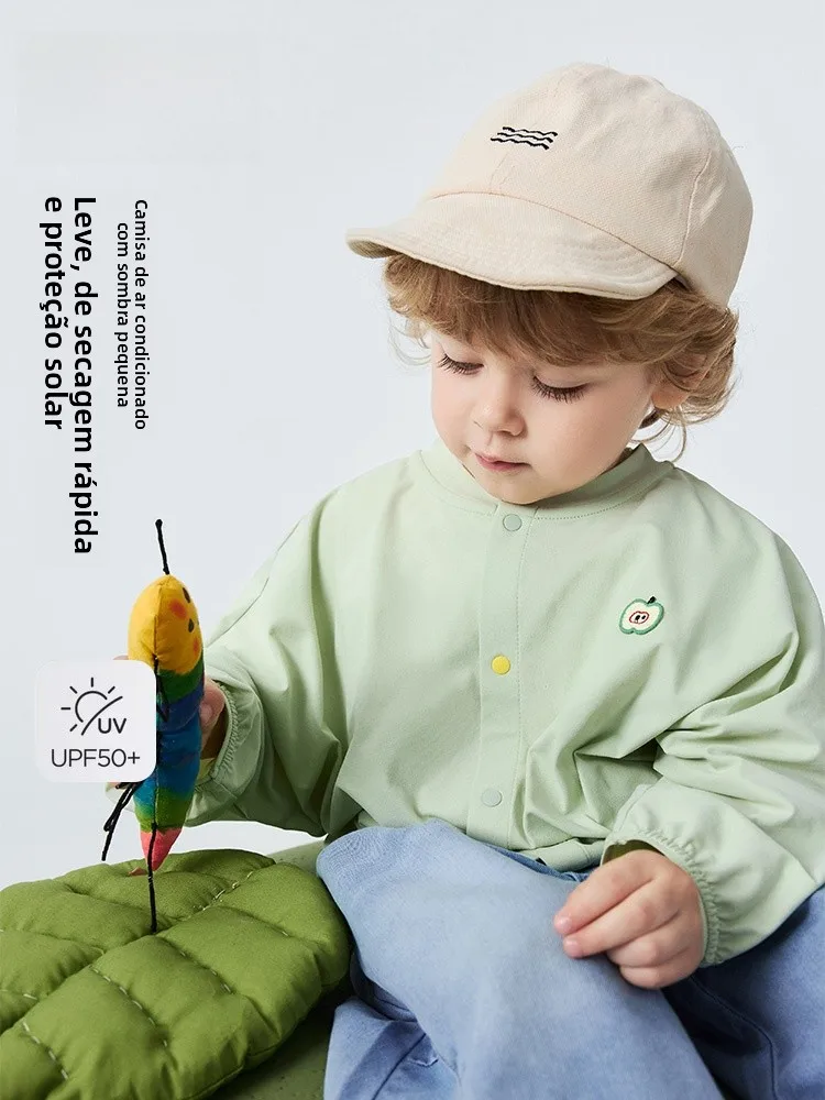 bala-kids'-quick-dry-upf50-sun-protection-clothing-green-baby-air-conditioning-shirt-new-summer-children's-outdoor-wear
