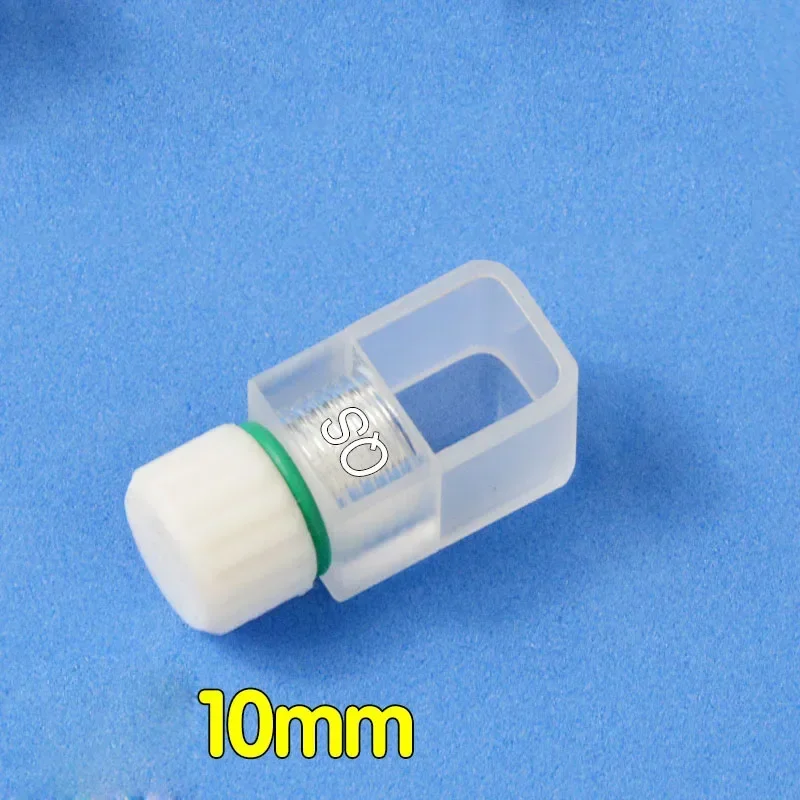 1PC 10mm quartz thread closed cuvette Corrosion resistance