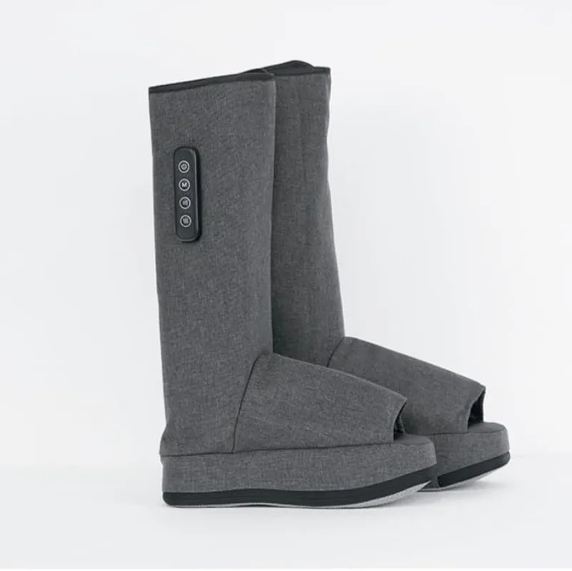 

Массажер для ног, подушка безопасности, воздушная волна, массажные ботинки под давлением воздуха, горячий компресс для ног, универсальная массажная обувь для ног