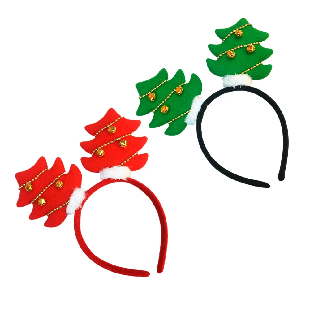 

2шт Рождественская елка колокольчик обруч повязки на голову головные уборы головной убор