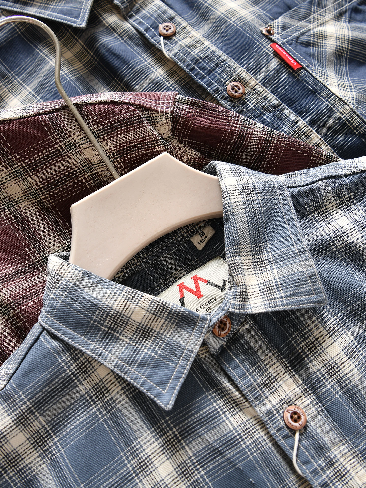 Trendy Long Sleeve Cotton Plaid Men's Shirt Breathable Retro Style Autumn Winter Casual Fashionable Button up Standard Fit