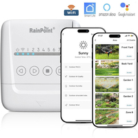 RAINPOINT 8 Zone Smart Sprinkler Controller,WiFi Sprinkler System Controller,APP Control Irrigation System, Sprinkler Timer