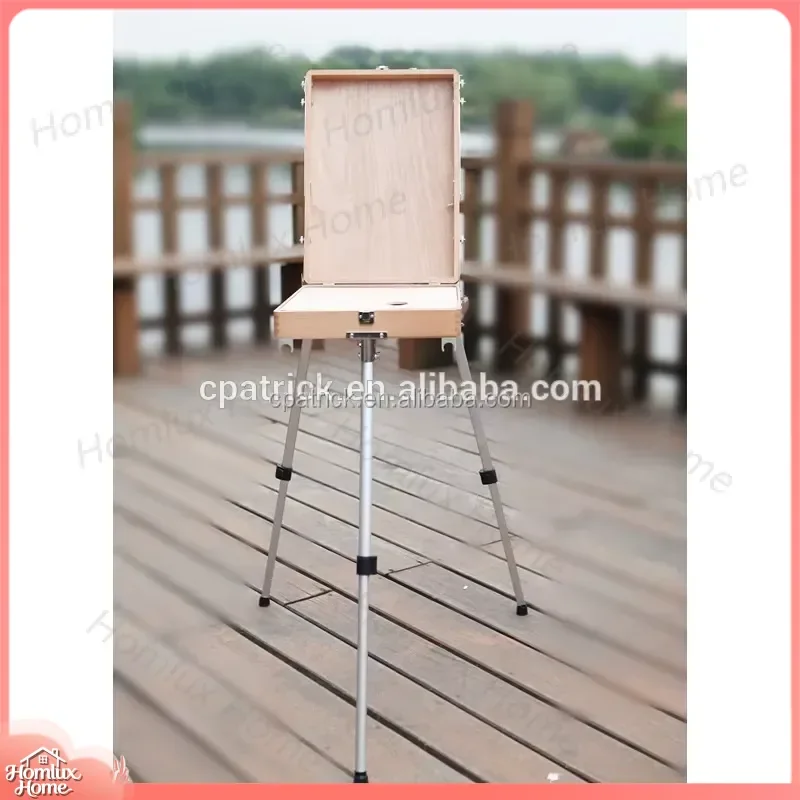 Lightweight French Style Field Sketch Easel Aluminum Tripod Portable Painting Stand Outdoor Art Studio Equipment Artist