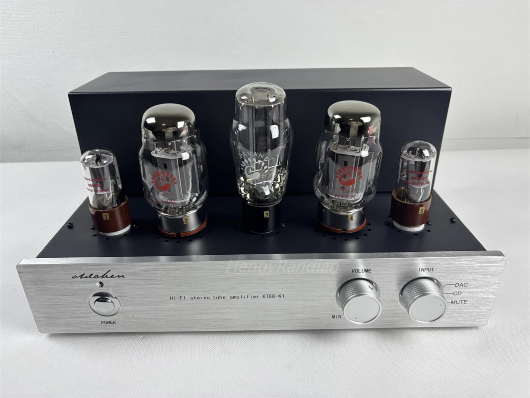 

OldChen KT88-K1 Electron Tube Amplifier,Class A HIFI LaoChen Audio Amp, Handmade Scaffolding,With Bluetooth.Excellent Voice