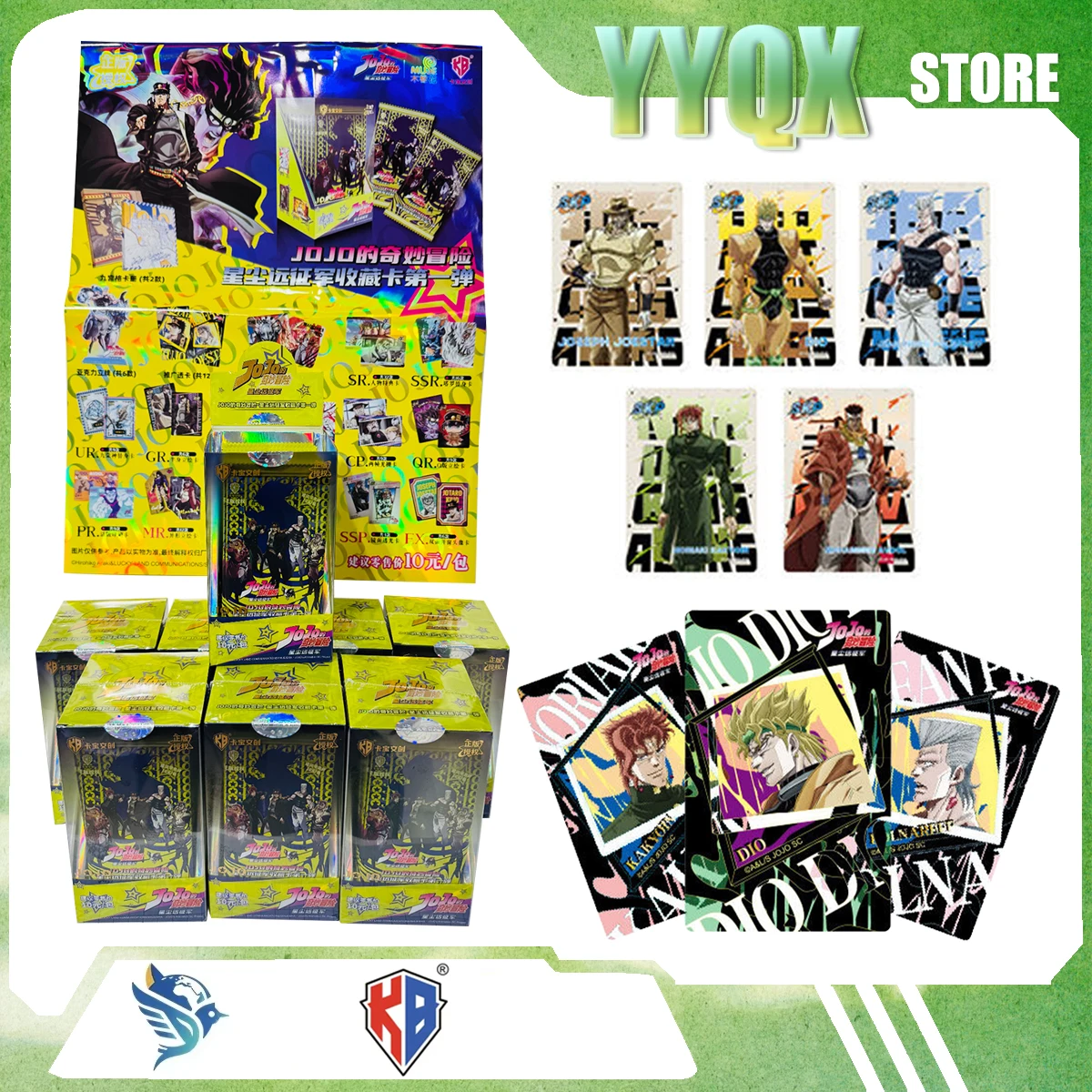 

KABAO 2026 NEW JoJo'S Bizarre Adventure: Golden Wind Collection Card Peripheral Animations Cartoons Comics Surprise Gifts Cute