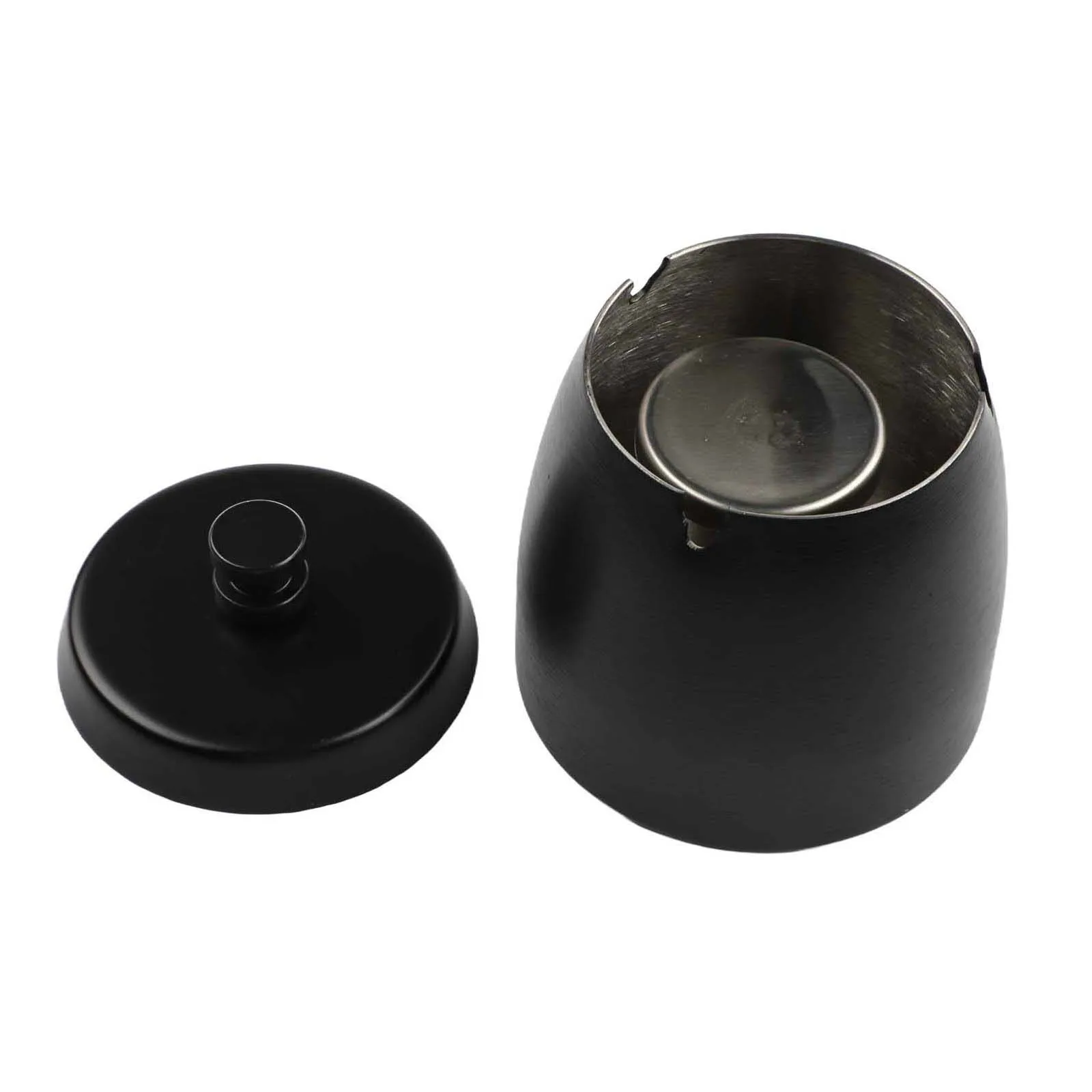 Coletor de fuligem de aço inoxidável com tampa para espaços internos e externos, recipiente de cinzas com design à prova de vento para uso doméstico e em jardim