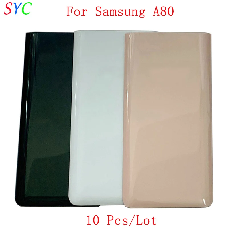 

10Pcs/Lot Rear Door Battery Cover Housing Case For Samsung A80 A805F Back Cover with Logo Repair Parts