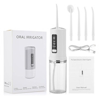 Powerful Electric Dental Irrigator Water Flosser Wireless Rechargeable Ipx7 Oral Waterpick Floss Irigator Device For Teeth Mouth