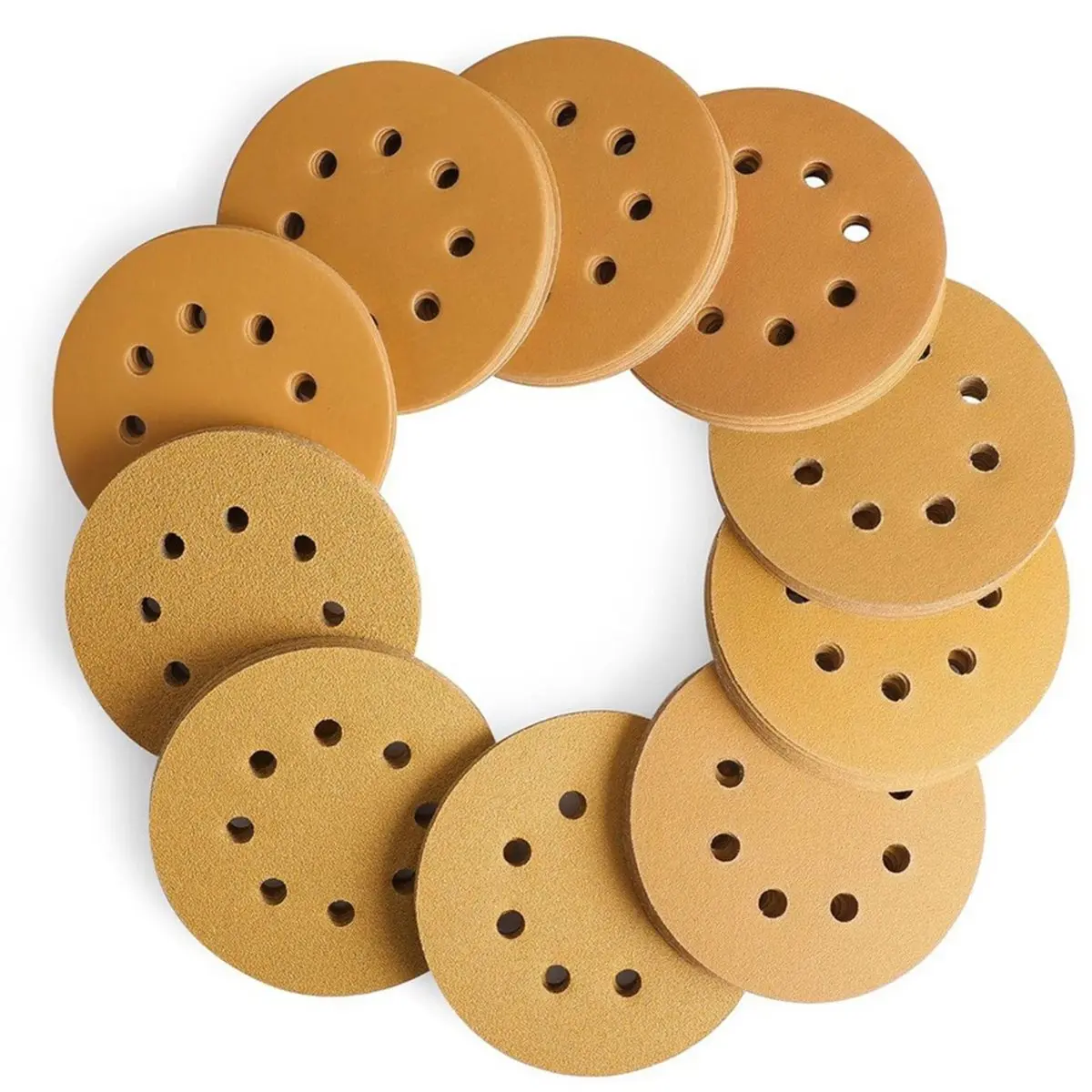 DT35BG 50-Piece Sanding Discs Set for Random Orbital Sander, Assorted Grits for Wood & Metal 60