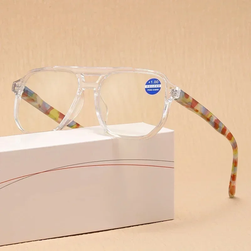 Retro Anti Blauw Licht Leesbril Mode Presbyopie Verziendheid Mannen Vrouwen Computer Lezen Brillen Eyewear + 1.0 + 1.5 + 4.0