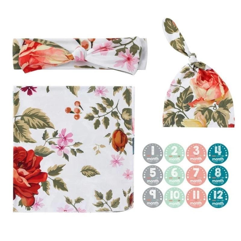 J15U بطانية قماط ناعمة للأطفال للجنسين من الموسلين، هدية تلقي هدية للأولاد والبنات #1