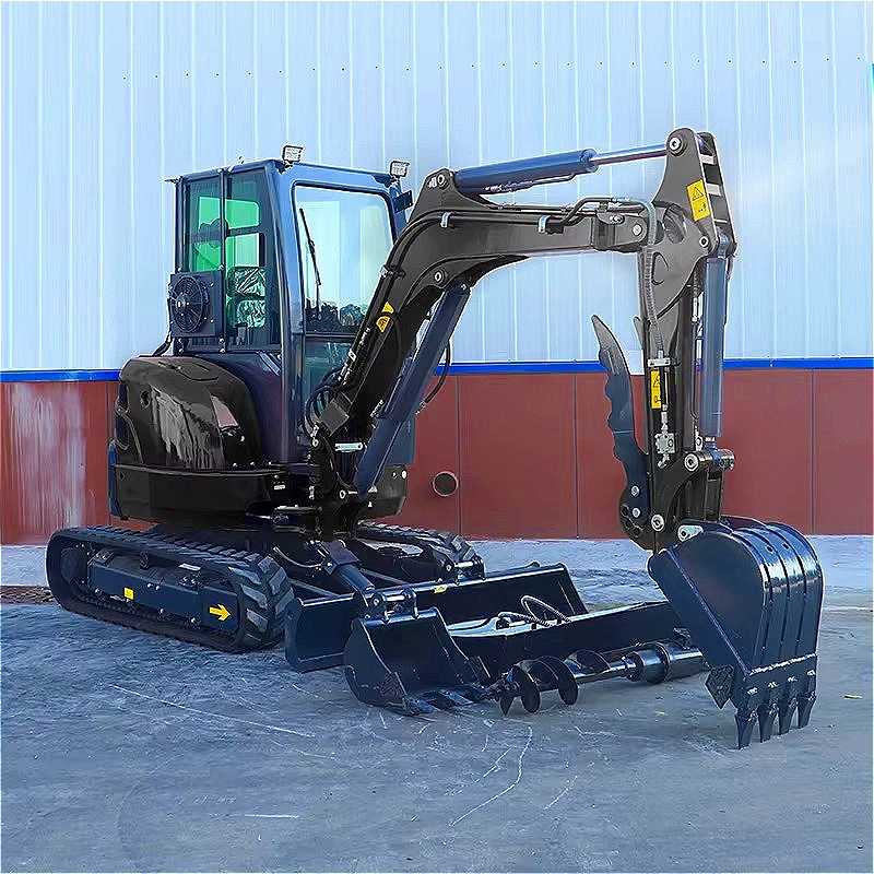 All Terrain Backhoe Loader Mud Snow Operation Four Wheel Digger Loader Customized Industrial Backhoe Loader Mining Applications