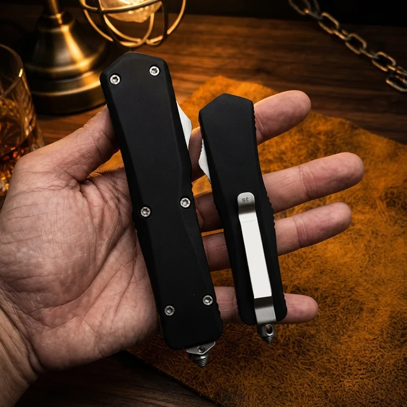 Micro A07 Tech Troo Serie  D2 Steel pocket knife Zinc Alloy Handle Portable Pocket Multifunctional Folding EDC Tool