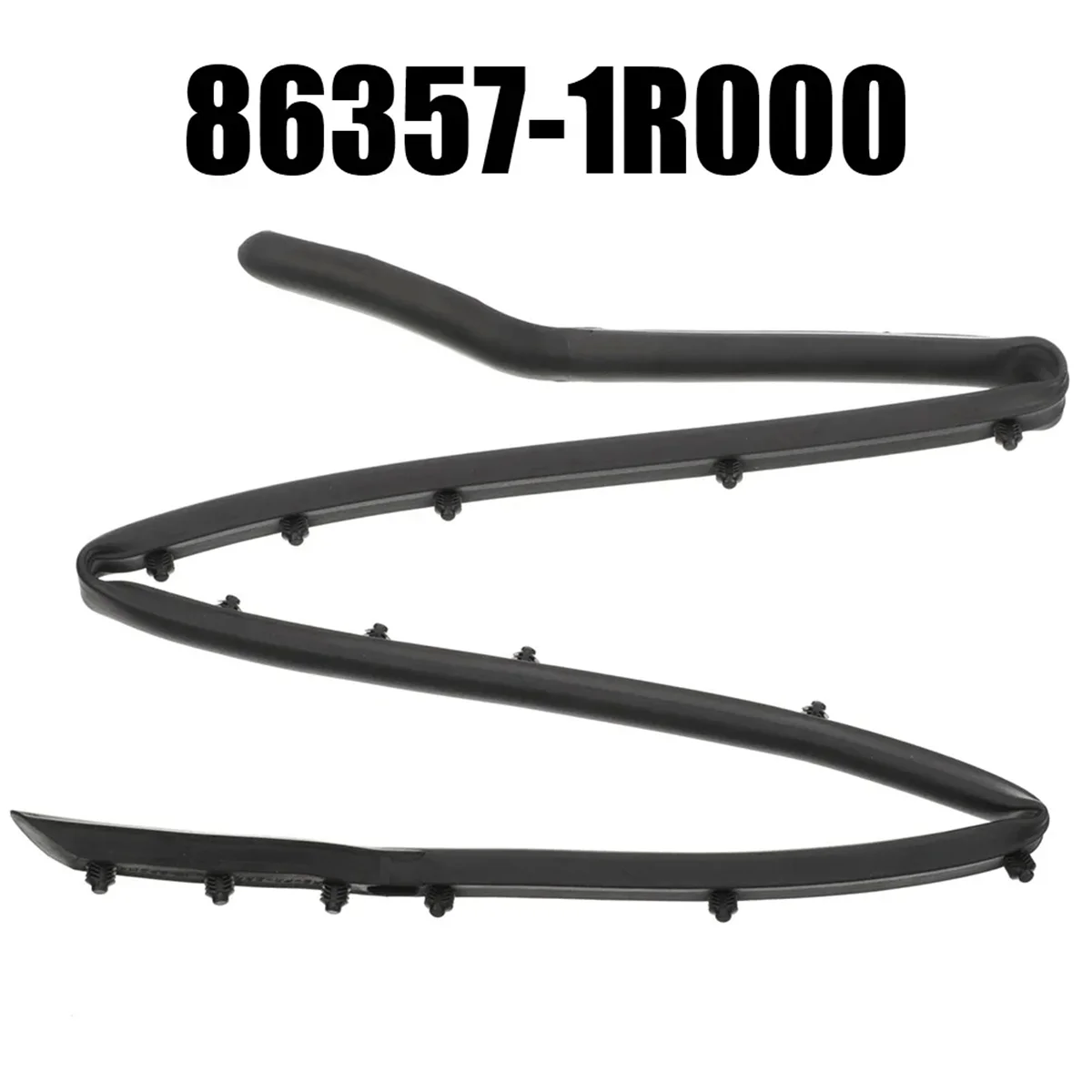 86357-1R000 Car Front Bumper Spoiler Seal Strip Bumper Spoiler Seal Strip for Hyundai Accent 2012-2017