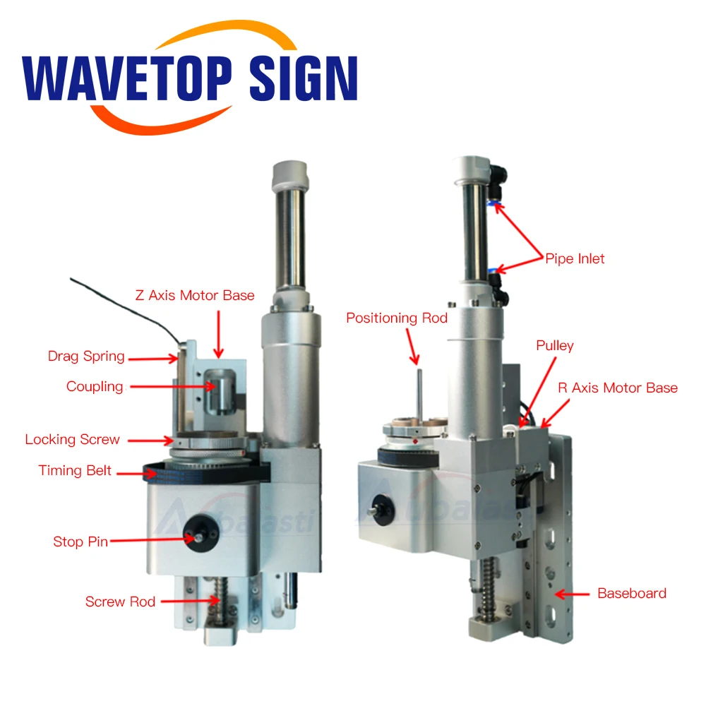 SignkoRay CNC Combined Knife Seat Single and Double Seat Lift 100mm For CNC Vibrating Knife Cutting Machine