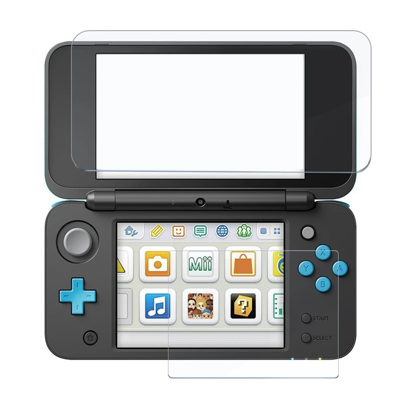 2PCS/Set Tempered Glass for Nintendo New 2DS XL/LL Screen Protector Protective Filter for 2DS XL XL LL (New Version) Accessories
