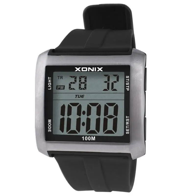 XONIX Multifunctional Sports Men's Electronic Watch Digital Luminous Swimming Diving Large Screen Elderly Watch Men BY
