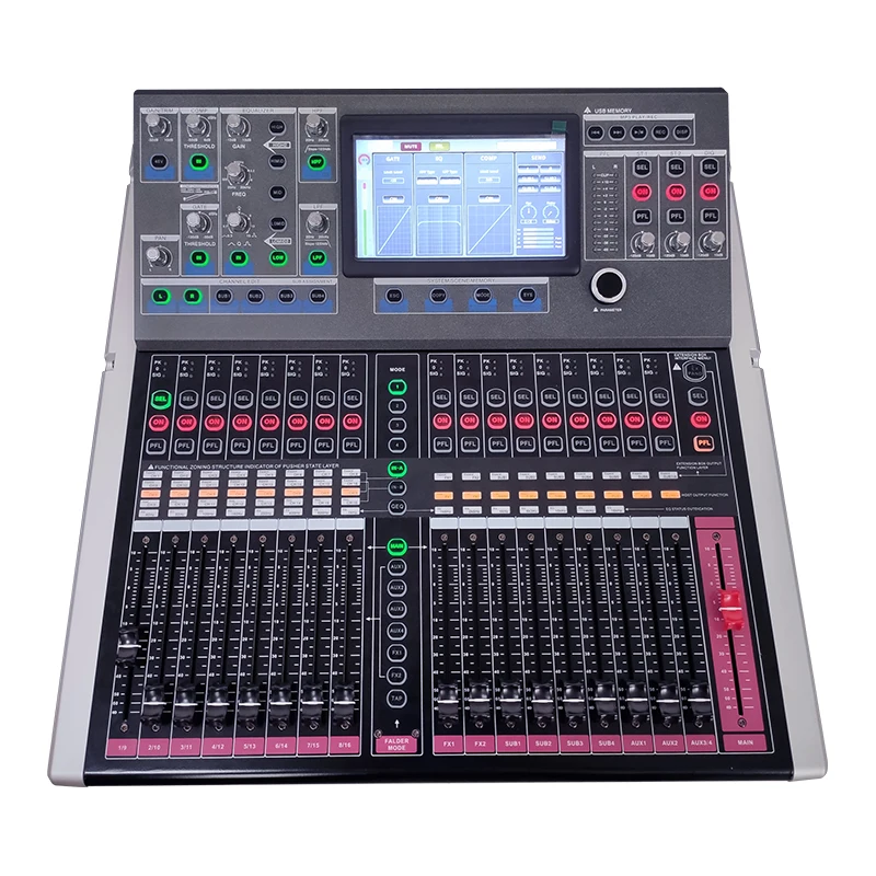 Best Selling 16 20 32 Channel Dj Professional Audio Digital Mixer Mixing Console professional audio video