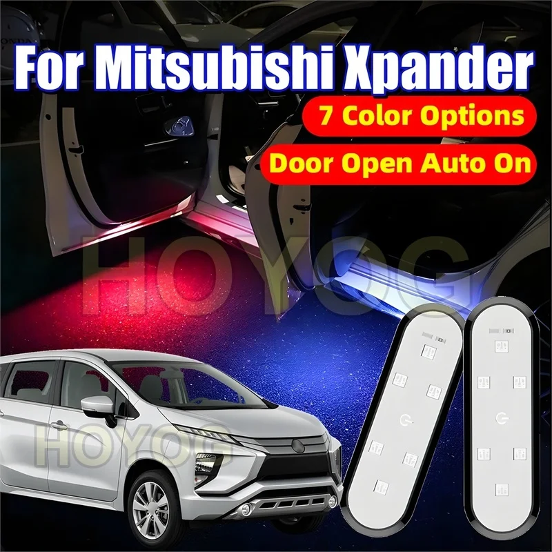 Fit for Mitsubishi Xpander 2017-2026 USB Rechargeable Wireless Car Door Welcome Light featuring Automatic On/Off