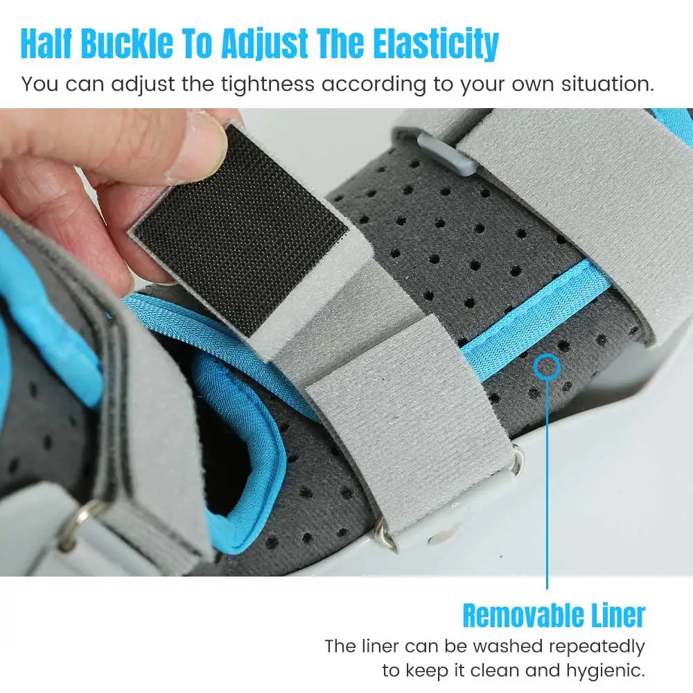 Rehabilitation Drop Foot Orthosis Adjustable Ankle Sprain Orthosis Stabilizer Foot Protector Brace for Hemiplegia Corrector Tool