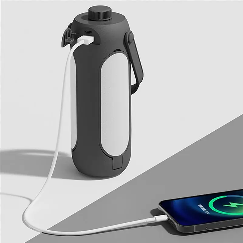 DT35！ USB Portable Camping Light Folding Camping Lamp Stepless Dimming LED Lamp for Hiking Fishing Emergency Lighting A