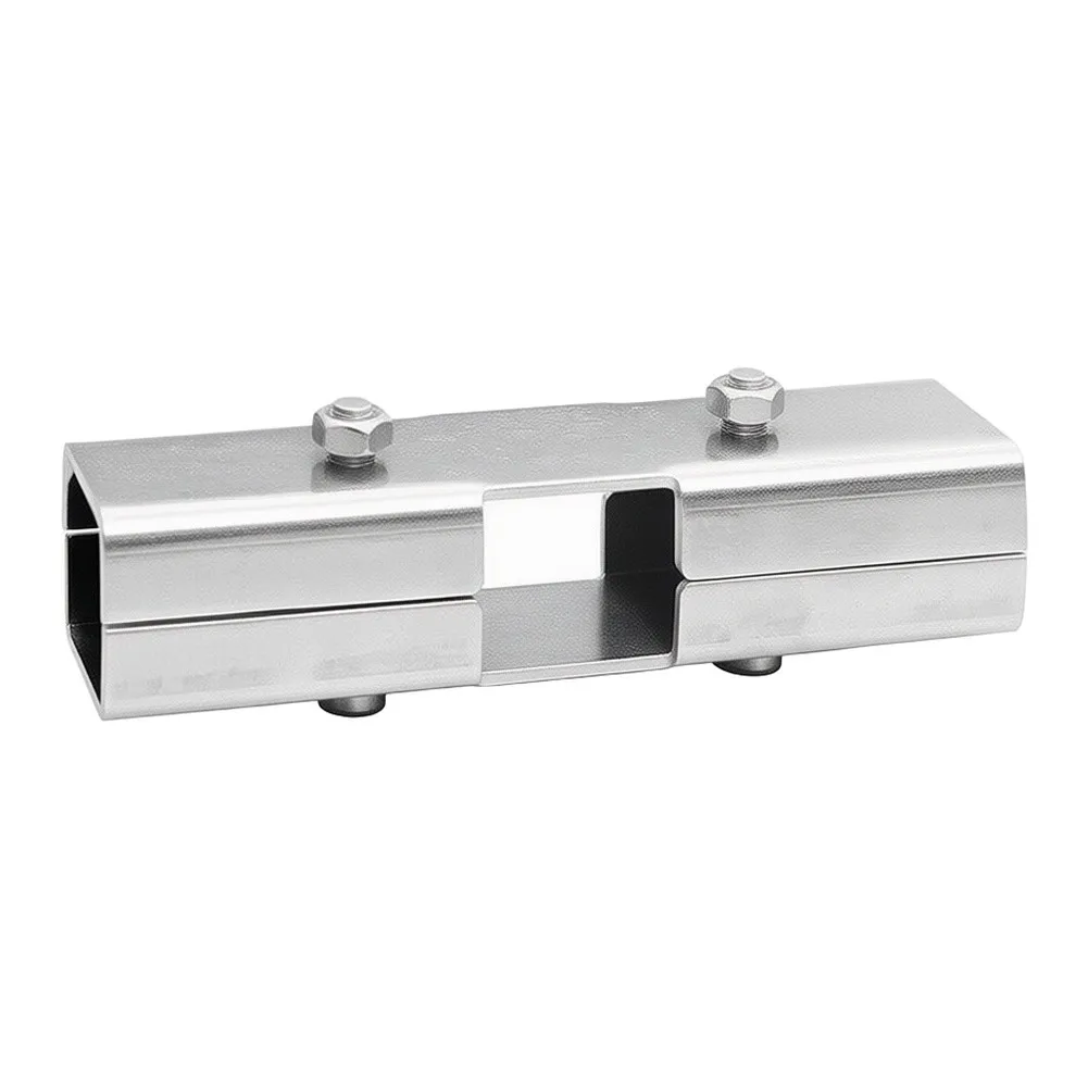 For DIY Projects Square Tube Tee Connector Secure Tube Fixing Inline Tube Fitting Sturdy Stainless Steel Secure Fixing Mechanism