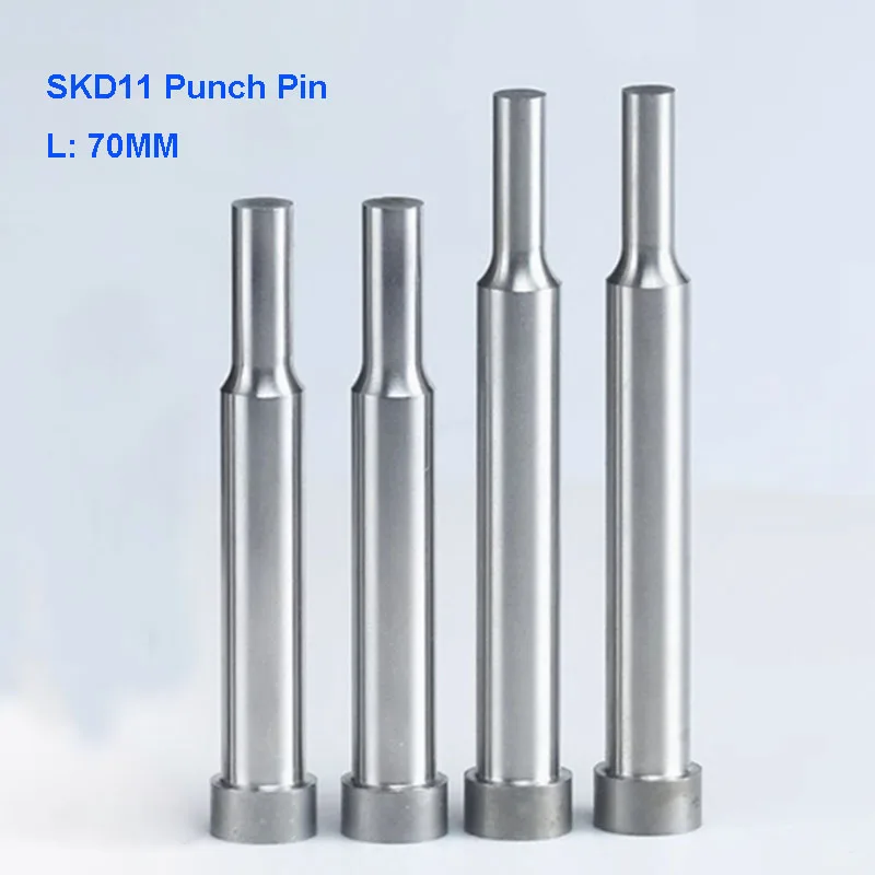 5PCS AD Type SKD11 Punch Pin L70mm, Stamping Die Punching Mold Replacement Accessory