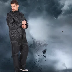 Suit raincoat rainpants suit wholesale hunting rainstorm prevention outdoor riding fishing reflective split light rain