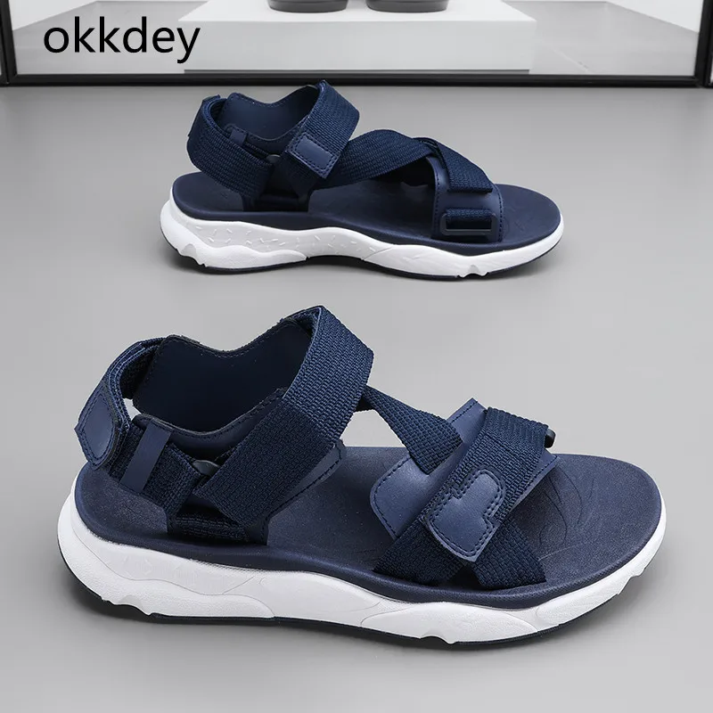 Beach Sandals for Men Wear-Resistant Non-slip Fashion Breathable Trendy All-match Comfortable Platform Casual Shoes Summer Main