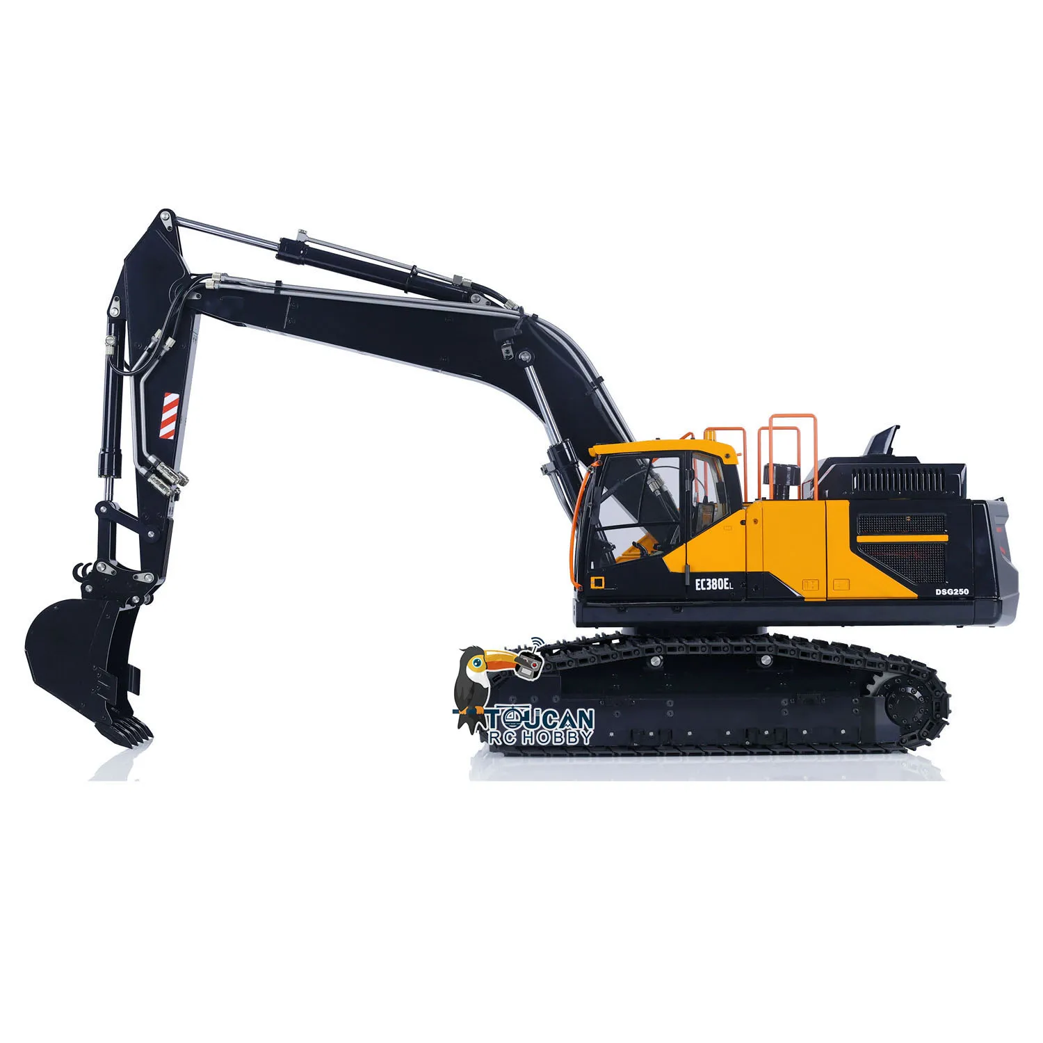 

1/14 Metal Hydraulic RC Excavator Remote Control Earth Digger EC380 Painted Assembled Construction Trucks Cars Model TH22520