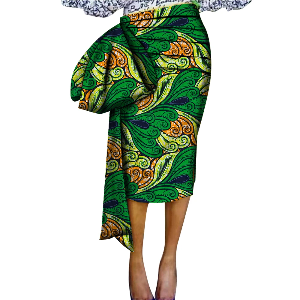 BintaRealWax Customize African Skirts for Women Elegent Skirt with Big Decoration for Party Wedding Plus Size 6XL WY8440