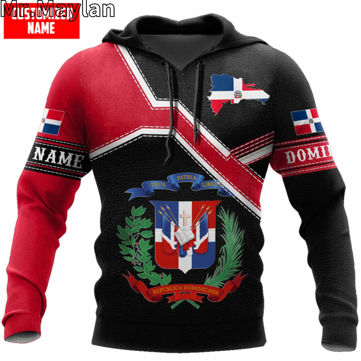 

PERSONALIZED DOMINICAN REPUBLIC Flag 3D Jacket Men/women Hoodie Unisex Casual Streetwear Sweatshirts Pullover Sudadera Hombre-44