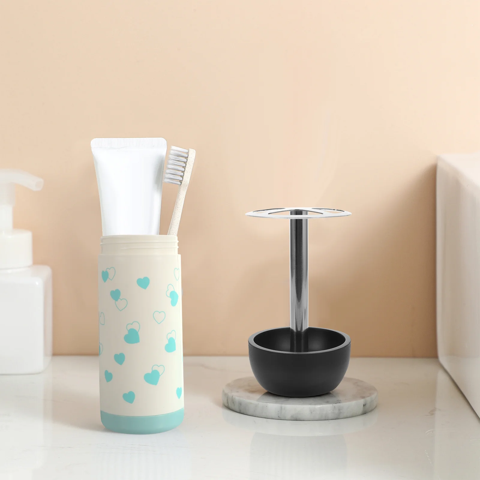 

Toothbrush Holder Portaspazzolini Da Bagno Bathroom Holders Oral Zahnputzbecherhalter Ohne Bohren 304 Stainless Steel