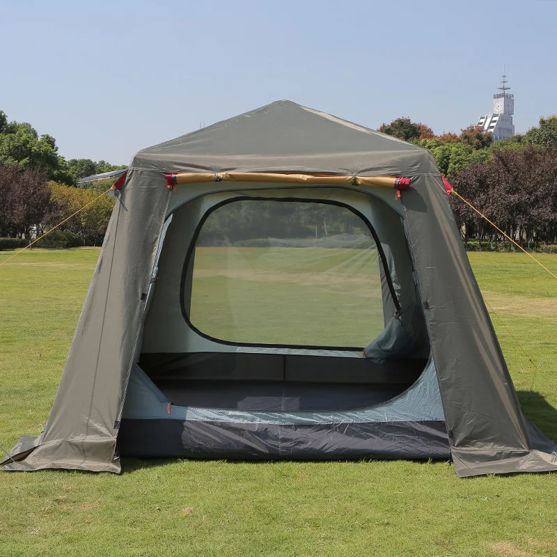 New Arrival 4-6 Person Double Layer 2 Doors Automatic Tent Large Gazebo Sun Shelter Tente De Camping Barraca