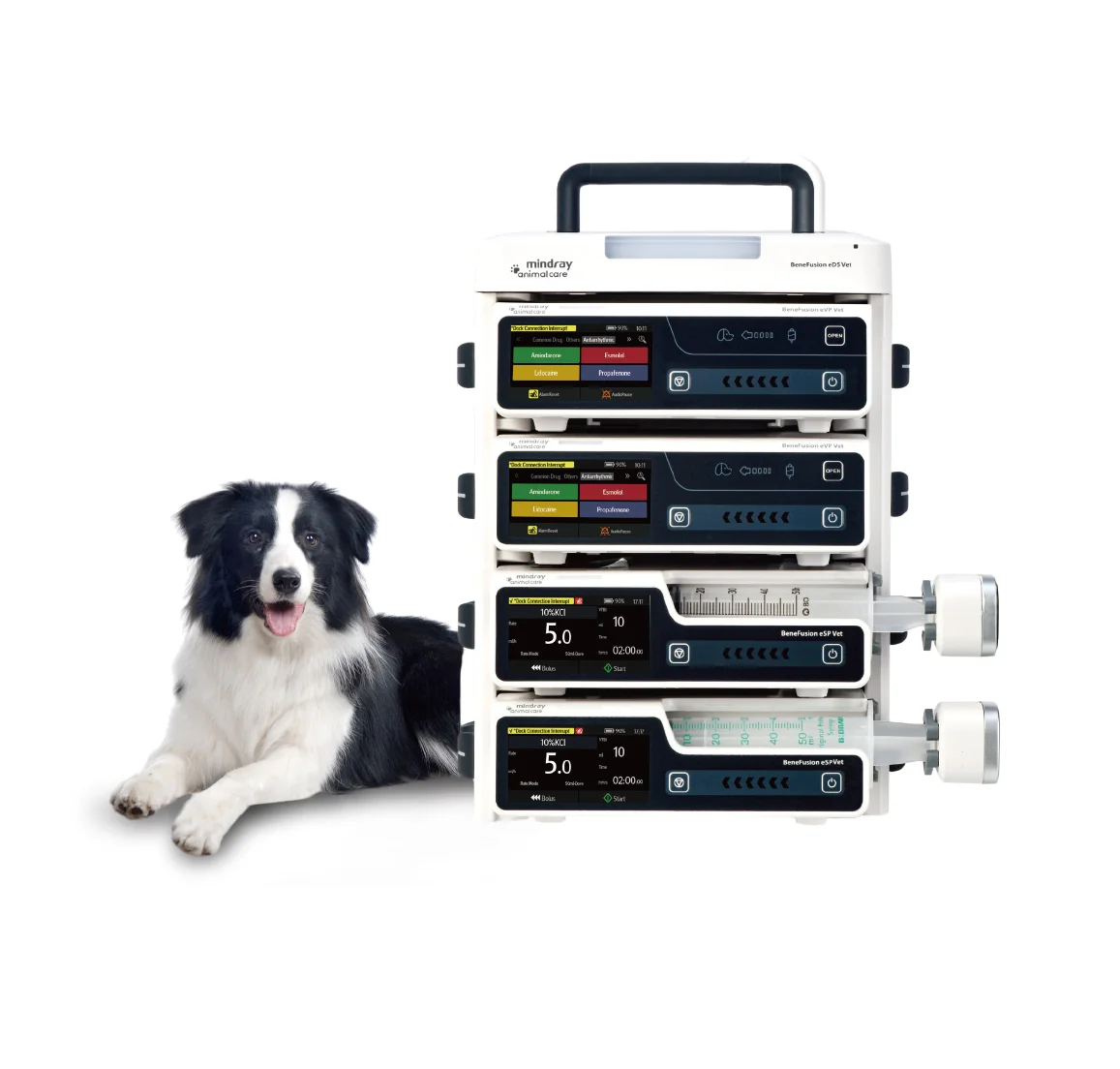 Mindray BeneFusion eSP Vet Syringe Pump BeneFusion E-Series Syringe Pump Flow Rate 0.01-2300ml/h for Veterinary Hospital