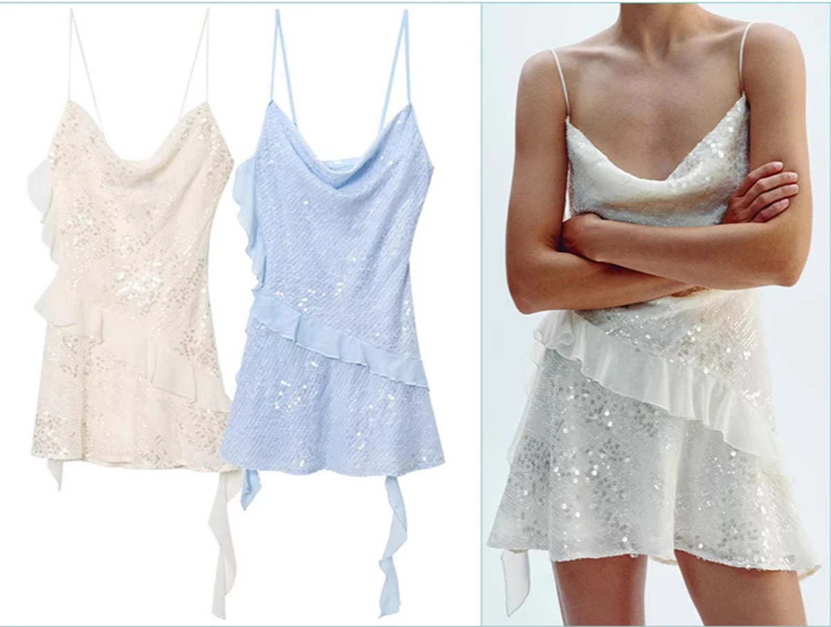 Strapless Mini Dress with 3D Rose Petal Decoration Women Elegant Bodycon Wrap Waist Party Dress Summer Streetwear Tight Bandage