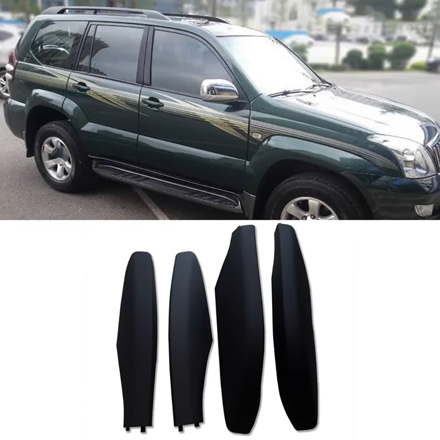 1Pc Car Roof Racks Rail Cap End Decorative Cover Shell Replace For Toyota Land Cruiser Prado LC120 FJ120 2003 2004 2005-2009