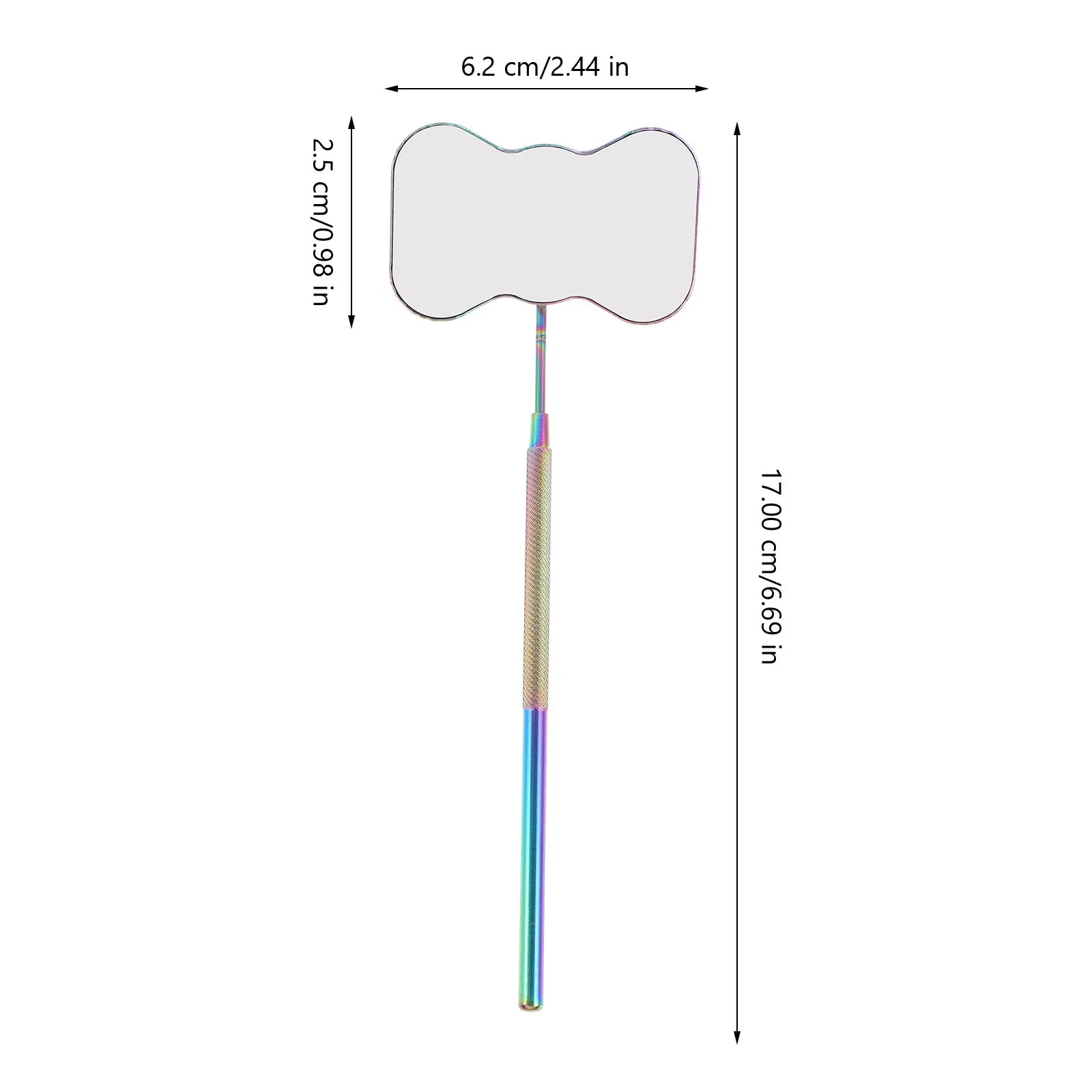 

Butterfly Eyelash Extension Stainless Steel Lash Mirror For Makeup Adjustable Angle Metal Lash Extension Mirror For Women