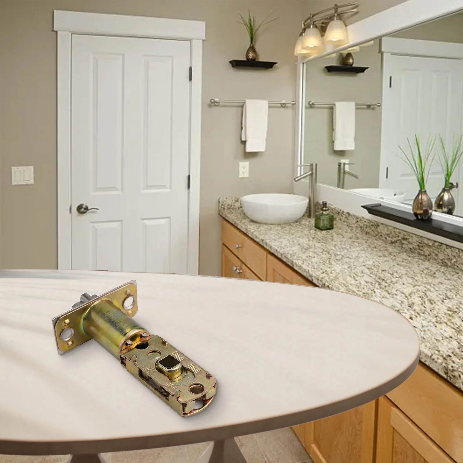 

Door Lock Lock Latch 304 Stainless Steel Ball Lock Tongue Bathroom Privacy Lock Door Lock Accessories Practical