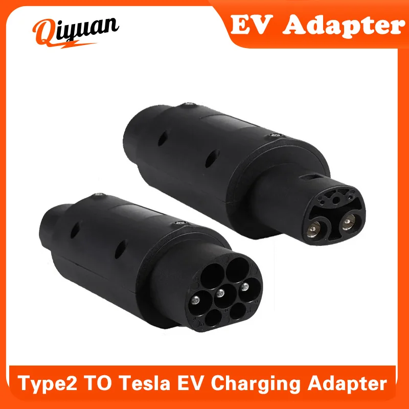 EV Charger Converter Type2 To Type1 Adapter GBT to SAE J1772  For Electric Vehicle Charging Plug Tesla Model y Car Accessories