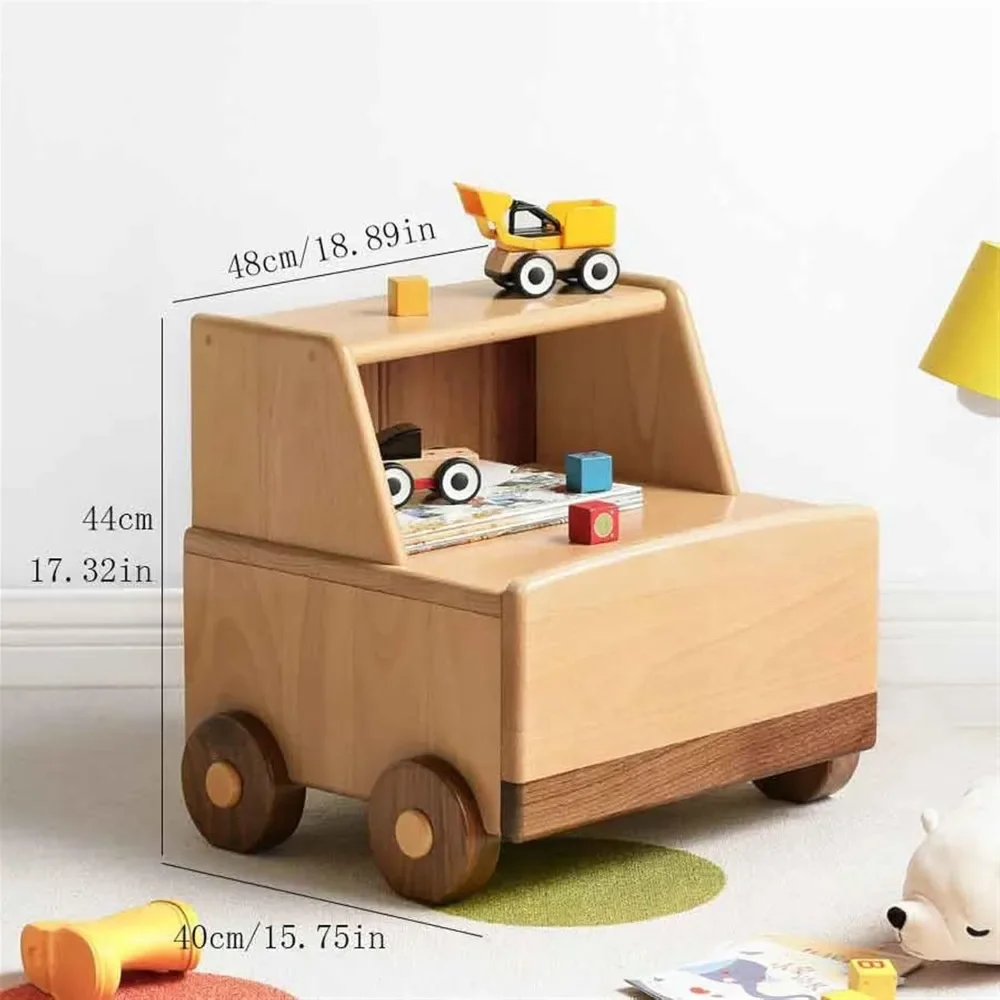 Children's bedside table, small shelf unit, small bedroom use, children's storage cabinet, wooden bedside table